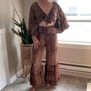 Endless Blu Boho Matching Set Size Small